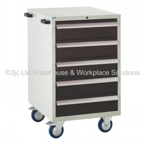 Euroslide Storage Cabinet Mobile 5 Drawers